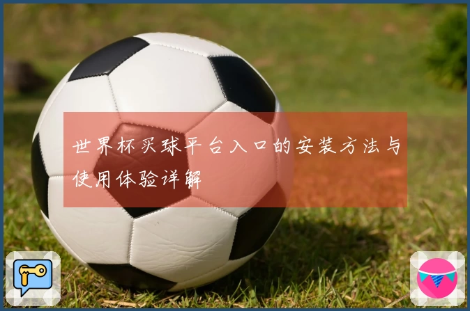 世界杯买球平台入口的安装方法与使用体验详解